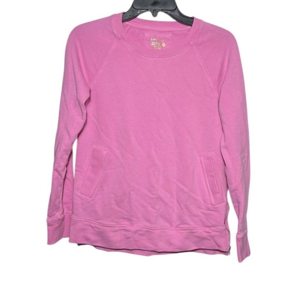 Lilly Pulitzer‎ Luxletic Pullover Crew Neck Sweater Pink Size XS